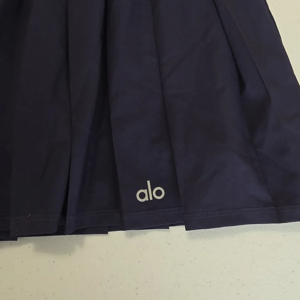 Alo‎ Yoga Varsity Tennis Skirt True Navy Women's Small